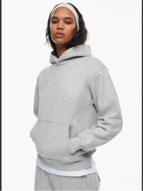 TNA Cozy AF Grey Pullover Hoodie - Casual Everyday Sweatshirt